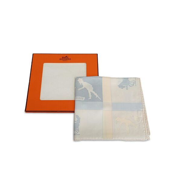 Pre Loved Hermes Silk Scarf with Jeux DOmbres Design - Picture 7 of 7